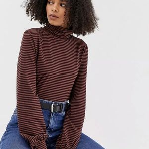 NWOT Minimum turtleneck top with bell sleeve
